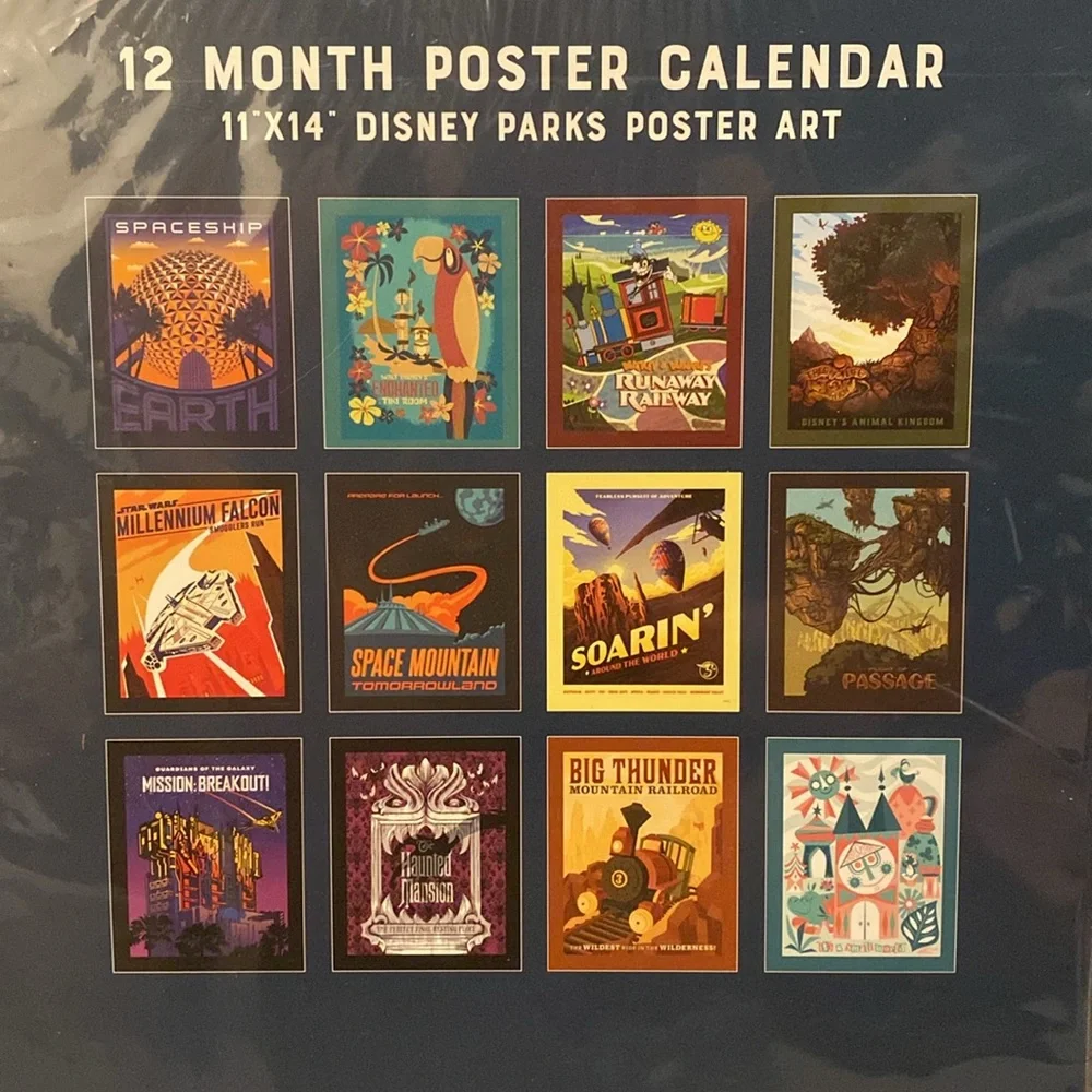 Disney Parks Poster Calendar 2021